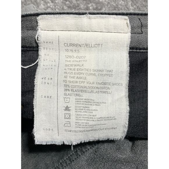 Current/Elliot Stiletto Sidewalk Jeans Women Size 32‎ Gray - Picture 9 of 15